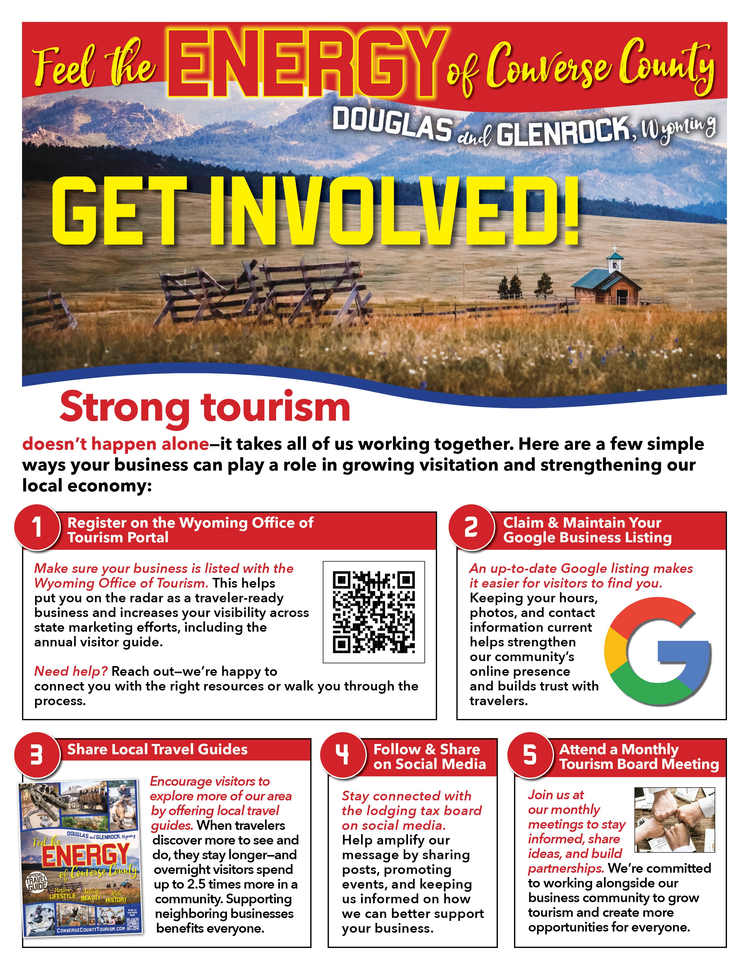 Converse County Tourism Get Involved Flyer Page 2