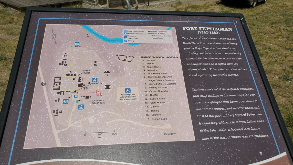 fort fetterman wyoming fort layout