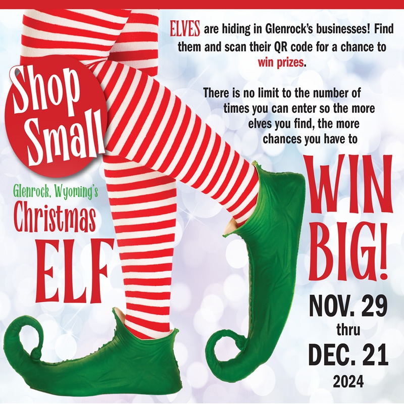 Shop Small Christmas Elf Promotion in Glenrock